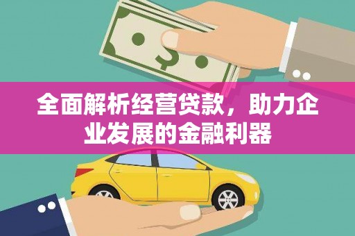 雅安全面解析经营贷款，助力企业发展的金融利器