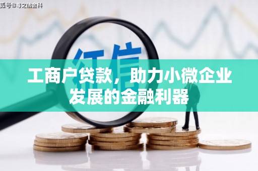 长洲工商户贷款，助力小微企业发展的金融利器