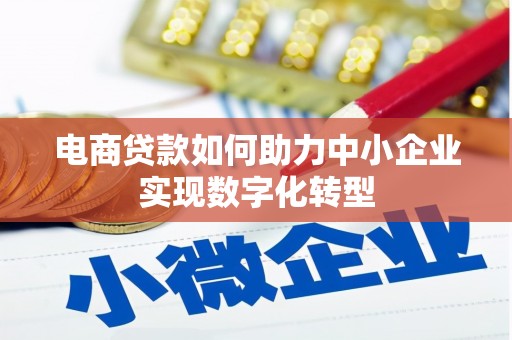 旅顺口电商贷款如何助力中小企业实现数字化转型