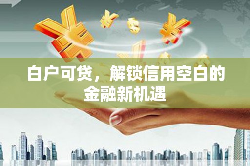 忠县白户可贷，解锁信用空白的金融新机遇