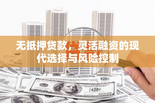 鄂伦春无抵押贷款，灵活融资的现代选择与风险控制