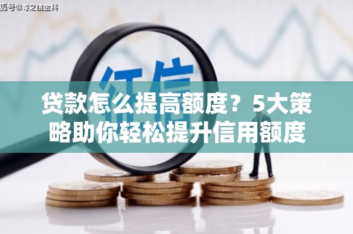 临邑贷款怎么提高额度？5大策略助你轻松提升信用额度