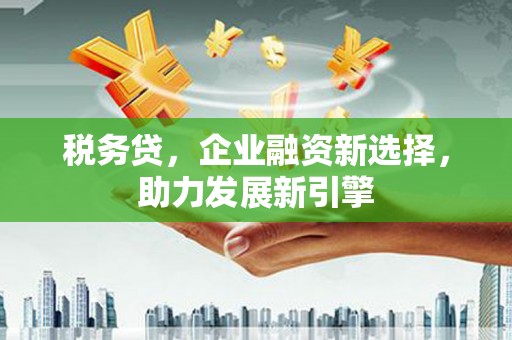 利州税务贷，企业融资新选择，助力发展新引擎