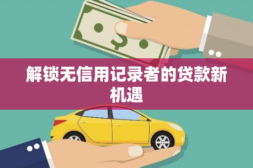 乐东解锁无信用记录者的贷款新机遇