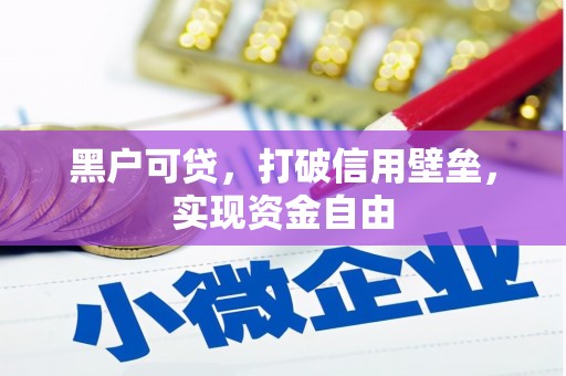 古县黑户可贷，打破信用壁垒，实现资金自由