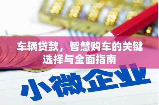 平顶山车辆贷款，智慧购车的关键选择与全面指南