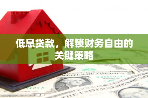 缙云低息贷款，解锁财务自由的关键策略
