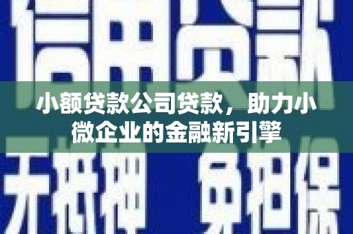 松桃小额贷款公司贷款，助力小微企业的金融新引擎