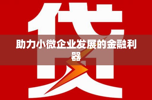 淮上助力小微企业发展的金融利器